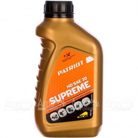 Масло Patriot Supreme HD SAE 30 592 мл для 4-х тактных двигателей в Саратове