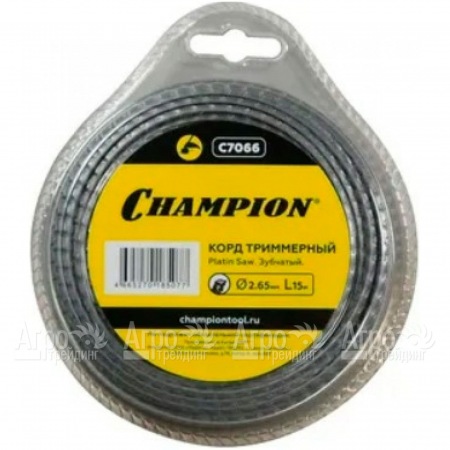Корд триммерный Champion Platin Saw 2.65мм, 15м (зубчатый)  в Саратове