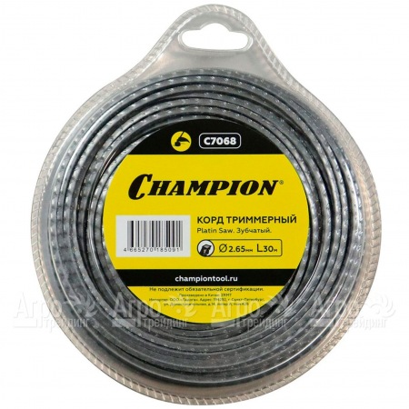 Корд триммерный Champion Platin Saw 2.65мм, 30м (зубчатый)  в Саратове