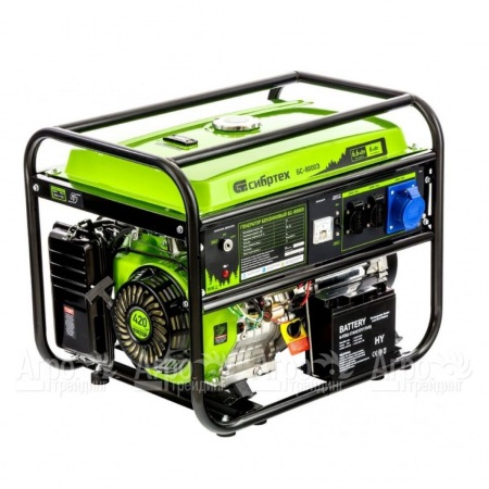 Бензогенератор Сибртех БС-8000Э 6 кВт в Саратове