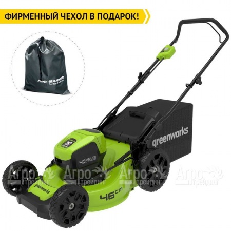 Газонокосилка аккумуляторная GreenWorks GD40LM46HP 4 Ач  в Саратове