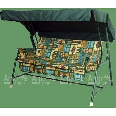 Трехместные садовые качели "ИРИС" с раскладывающейся спинкой в Саратове