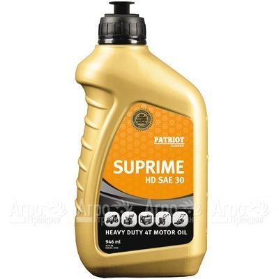 Масло Patriot Supreme HD SAE 30 946 мл для 4-х тактных двигателей в Саратове