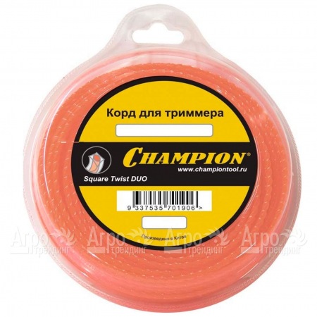 Корд триммерный Champion Square Twist Duo 2.4мм, 44м (витой квадрат)  в Саратове