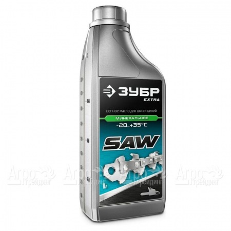 Масло минеральное Зубр Extra 1 л для смазки цепей в Саратове