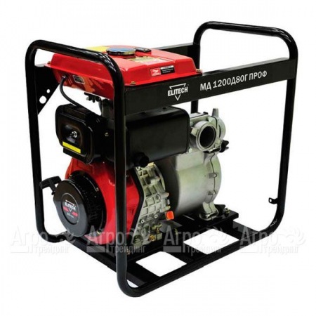 Дизельная мотопомпа Elitech МД 1200 Д 80 Г ПРОФ в Саратове