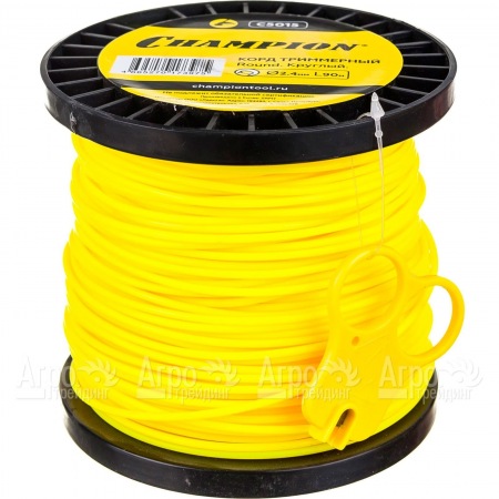 Корд триммерный Champion Round 2.4 мм х90 м (круглый) + нож  в Саратове