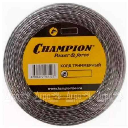 Корд триммерный Champion Tri-twist 3.0мм, 50м (витой треугольник)+нож  в Саратове