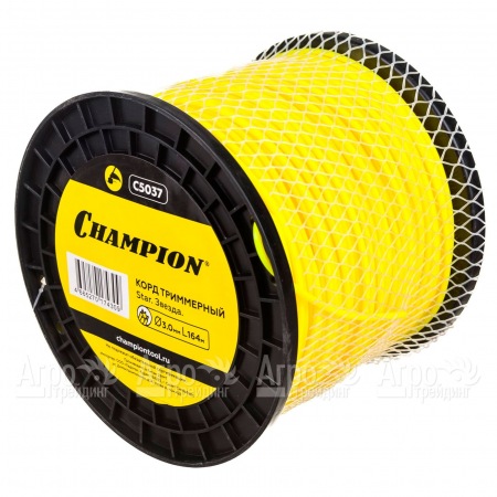 Корд триммерный Champion Star 3.0мм, 164м (звезда)+нож  в Саратове
