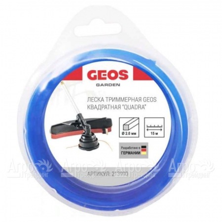 Леска триммерная квадратная GEOS by Al-Ko Quadra 2.0 мм, 15 м в блистере  в Саратове