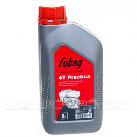 Масло моторное минеральное Fubag Practica SAE 30 1 л для 4-тактных двигателей в Саратове