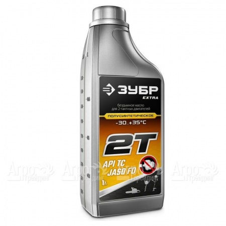 Масло полусинтетическое Зубр Extra 2Т-П FD 1 л для 2-х тактных двигателей в Саратове