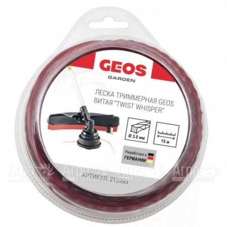 Леска триммерная витая GEOS by Al-Ko Twist Whisper 3.0 мм, 15 м в блистере  в Саратове