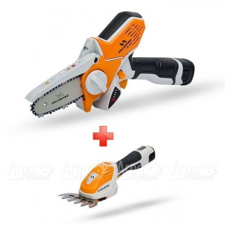 Аккумуляторная пила Villartec SA1462 + мотоножницы HA1462 (без аккумулятора и зарядного устройства) в Саратове