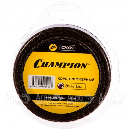 Корд триммерный Champion Magic 2.4мм, 15м (витой квадрат)  в Саратове