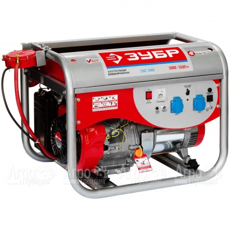 Бензин-газовый генератор Зубр ЗЭСГ-5500 5.5 кВт в Саратове