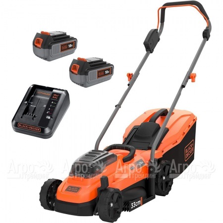 Газонокосилка аккумуляторная Black+Decker BCMW33184L2 в Саратове