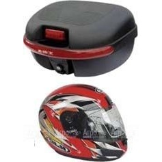 Комплект H2 (Кофр из мягкого (РР) пластика + 1 шлем-интеграл внутри) в Саратове