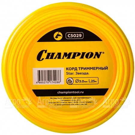 Корд триммерный Champion Star 3.0мм, 25м (звезда)  в Саратове