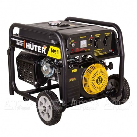 Бензиновый генератор Huter DY6500LX 5.0 кВт с колёсами и аккумулятором в Саратове