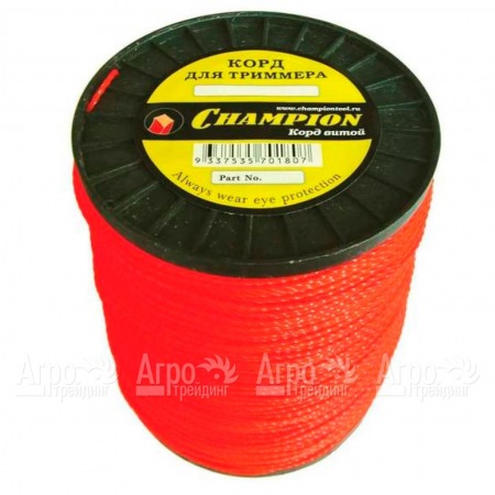 Корд триммерный Champion Twisted Square 2.4мм, 450м (витой квадрат)+нож  в Саратове