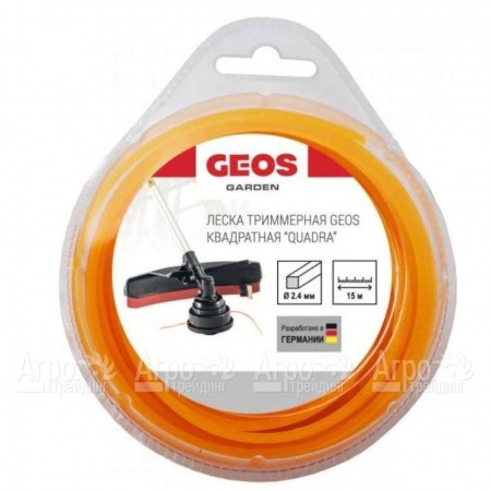 Леска триммерная квадратная GEOS by Al-Ko Quadra 2.4 мм, 15 м в блистере  в Саратове