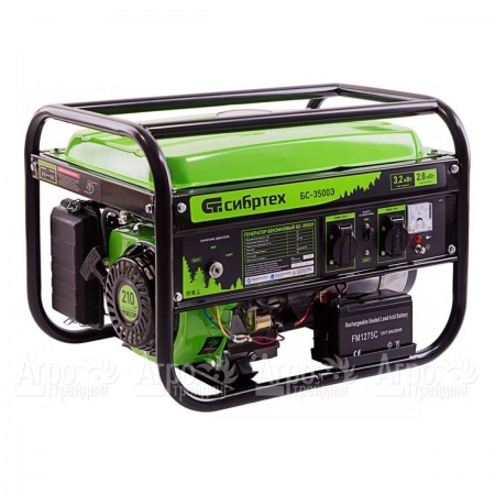 Бензогенератор Сибртех БС-3500Э 2.8 кВт в Саратове