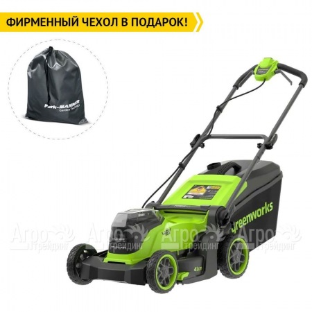Газонокосилка аккумуляторная GreenWorks GD24X2LM411 2х4 Ач  в Саратове