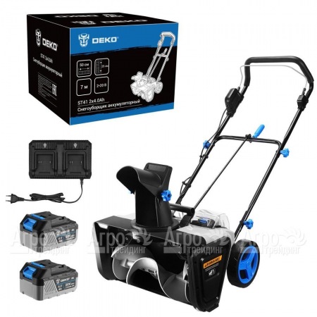 Снегоуборщик аккумуляторный DEKO ST41 2х4 Ач  в Саратове