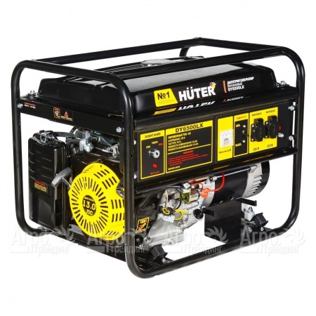 Бензогенератор Huter DY6500LX 5 кВт - электростартер с пультом в Саратове