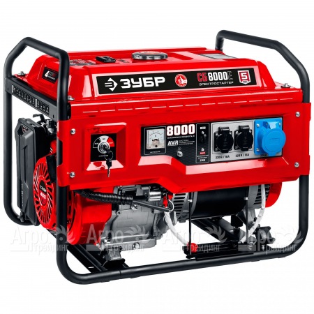 Бензогенератор Зубр СБ-8000Е 8 кВт с электростартером в Саратове