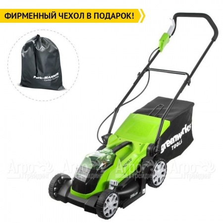 Газонокосилка аккумуляторная GreenWorks G-Max G40LM35K2 40V 35 см в Саратове