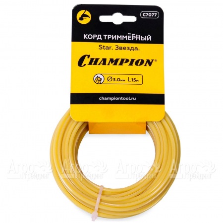 Корд триммерный Champion Star 3.0мм, 15м (звезда) в Саратове