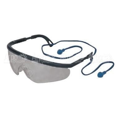 Очки защитные затемненные с тампонами для ушей Oleo-Mac 0010-00848  в Саратове