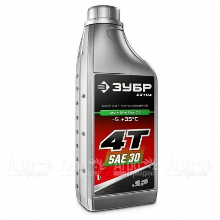 Масло минеральное Зубр Extra 4Т-SAE 30 1 л для 4-х тактных двигателей в Саратове