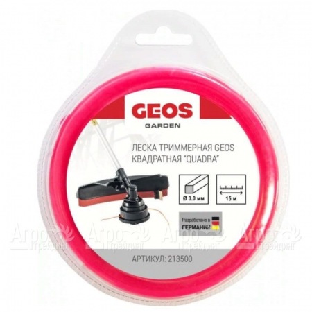 Леска триммерная квадратная GEOS by Al-Ko Quadra 3.0 мм, 15 м в блистере  в Саратове