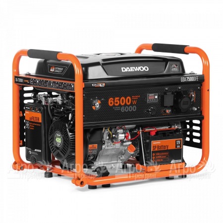 Бензин-газовый генератор Daewoo GDA 7500 DFE 6 кВт в Саратове
