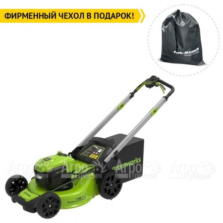 Газонокосилка аккумуляторная GreenWorks GD40LM48SP 8 Ач в Саратове