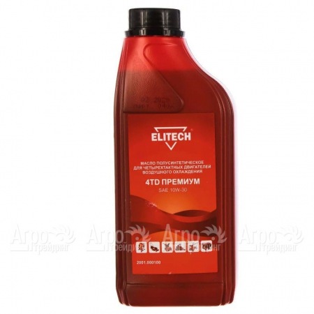 Масло моторное полусинтетическое Elitech 2001.000100 SAE 10W-30 1 л для 4-х тактных двигателей  в Саратове