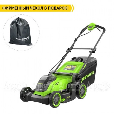 Газонокосилка аккумуляторная GreenWorks GD40LM411 4 Ач в Саратове