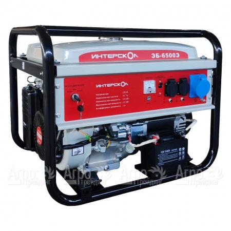 Бензогенератор Интерскол ЭБ-6500Э 5 кВт в Саратове
