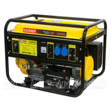 Бензогенератор Калибр БЭГ-5500ЭС 5 кВт в Саратове