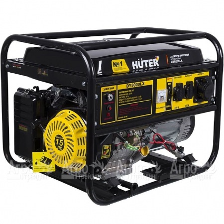 Бензиновый генератор Huter DY8000LX 6.5 кВт с колёсами в Саратове