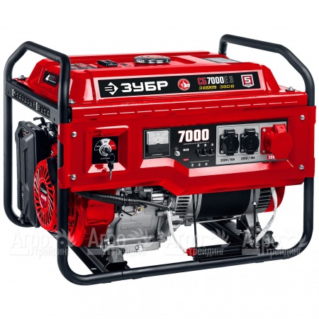 Бензогенератор Зубр СБ-7000Е-3 7 кВт с электростартером в Саратове