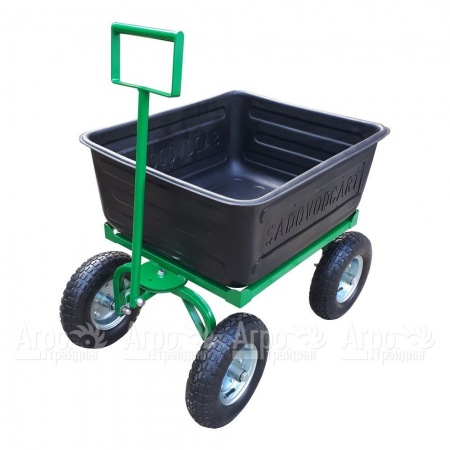 Тележка Sadovodcart Садовод четырехколесная с пластиковым баком в Саратове