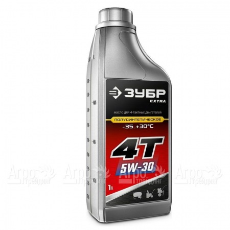 Масло полусинтетическое зимнее Зубр Extra 4Т-5W30 1 л для 4-х тактных двигателей в Саратове