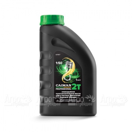 Масло полусинтетическое низкодымное Caiman Professional 2T 1 л для 2-х тактных двигателей в Саратове