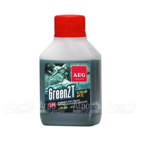 Масло синтетическое AEG Green HP 2T Motor Oil API TC 100 мл для 2-х тактных двигателей в Саратове