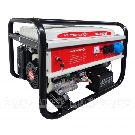 Бензогенератор Интерскол ЭБ-7500Э 6 кВт в Саратове