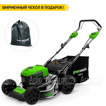 Газонокосилка аккумуляторная GreenWorks GD40LM46SPK4 в Саратове